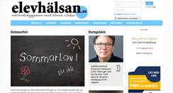 Desktop Screenshot of elevhalsan.se